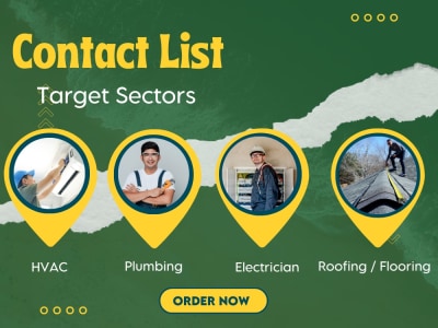 A list of Plumbing, HVAC, and Electrician Contact List