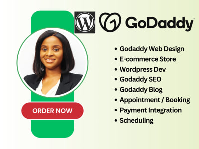 GoDaddy Website Design, GoDaddy Website Redesign, WordPress Development SEO