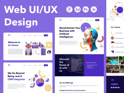 Modern responsive UI UX design for websites and landing pages | Upwork