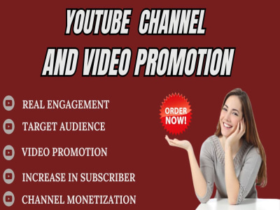 YouTube channel and video promotion to gain real audience