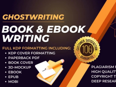An ORIGINAL, UNIQUE, CREATIVE & SELLABLE book or ebook on any topic