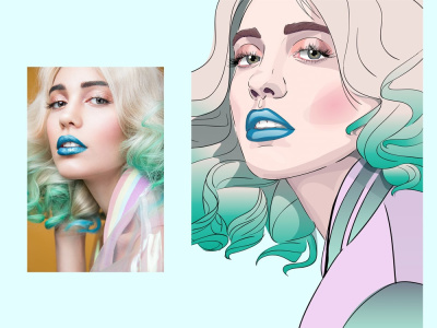 Portrait vector illustration avatar