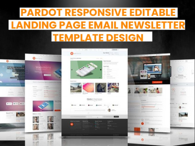 Pardot Responsive Editable Landing Page Email Newsletter Template ...