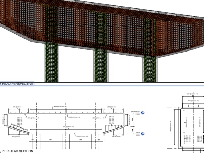 Design/shop drawings, bar-bending schedules, quantities/takeoff for bridge