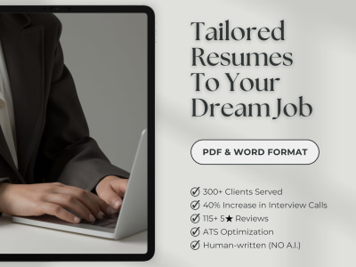 Resumes Tailored To Your Target Jobs