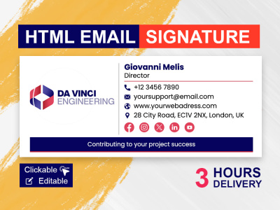 Customized HTML Email Signatures for Enhanced Brand Identity