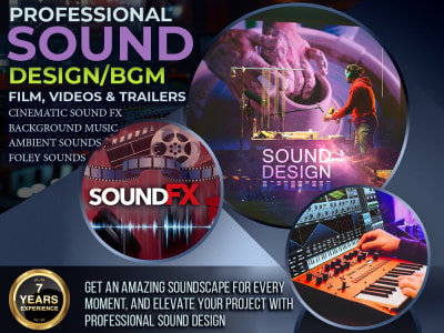 A professional sound design for your films, videos, and advertisements.