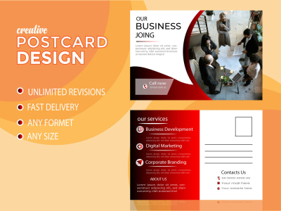 Professional postcard design for your business.