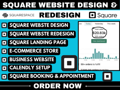 Square online store square website design and redesign square landing ...