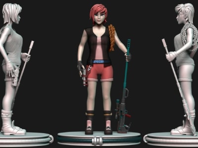 Low poly 3D Character for use with unreal Engine/ unity 3d