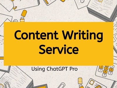 ChatGPT & AI-Powered Content Writing with manual editing (copyspace pass)