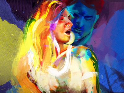 A stunning Abstract figure, backgrounds or Portrait illustrations