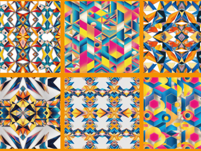 Digital and print repeat pattern design illustration