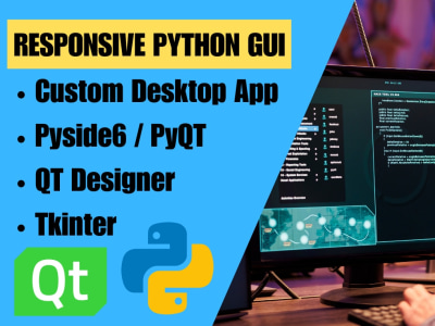 A Custom Python GUI, made with PySide6 or Tkinter | Upwork