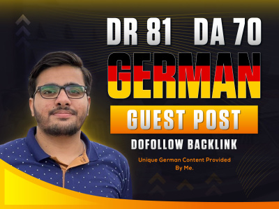 High DR 81 German Guest Post with Dofollow Backlinks