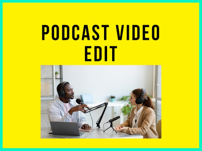 Professional podcast video and audio editing