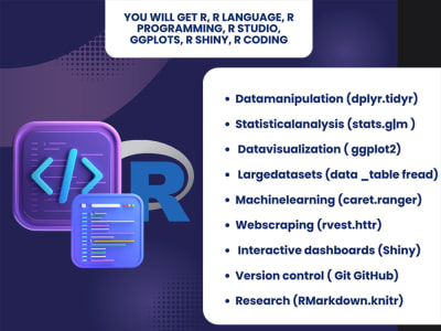 R, R Language, R programming, R studio, ggplots, R Shiny, R coding