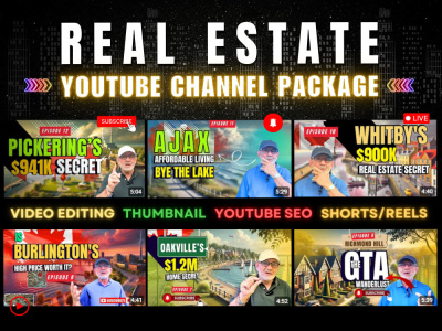 Complete Youtube Channel Management for Realtors and RE Investors