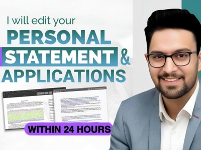 Personal Statement, Admission Essay and Statement of Purpose Writer