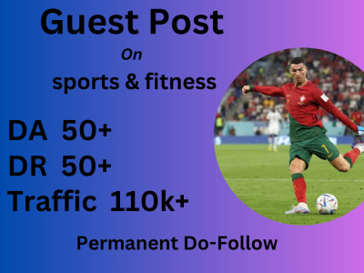 A sports & fitness guest post on high authority fashion blogs
