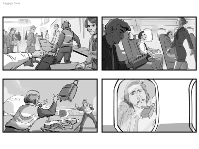 A professional looking storyboard