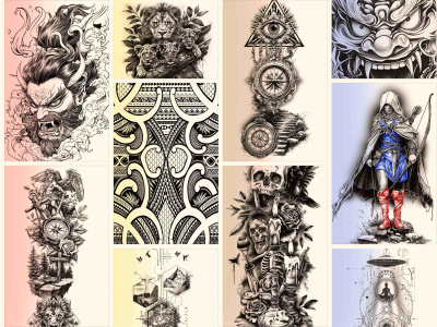 A unique custom tattoo design