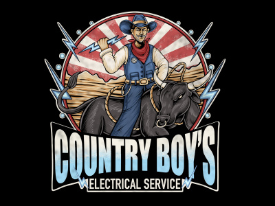 An awesome hand drawn illustration design or vintage cartoon logo design