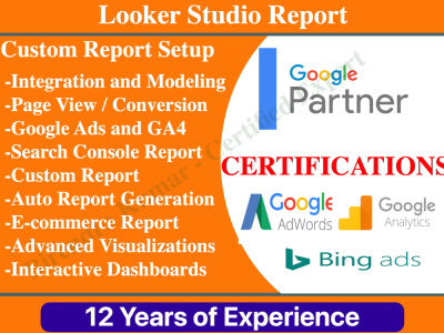 Looker Studio Dashboard Setup | GA4, Google Ads, Shopify, HubSpot Reports