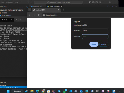 Python HTTP File Server with Basic Authentication and File Upload | Upwork