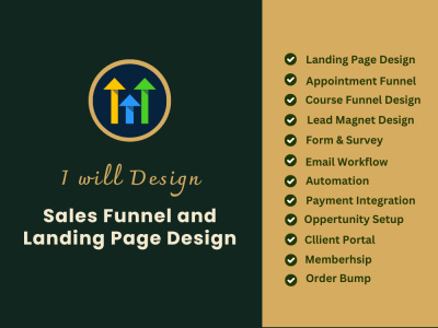Go High Level (GHL) Sales Funnel and Landing page design on Go High Level