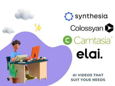 Synthesia Colossyan ai video Camtasia spokesperson video for ads, deepfake