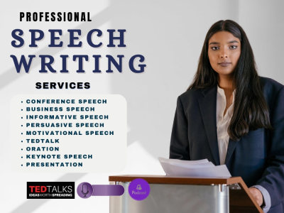 A powerful informative, persuasive speech, motivational speech, tedx speech