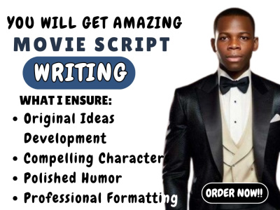 Unique comedy movie script screenplay short film tv series screenwriting