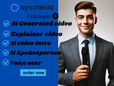 Synthesia colossyan ai video creation, spokesperson video for ads, intro