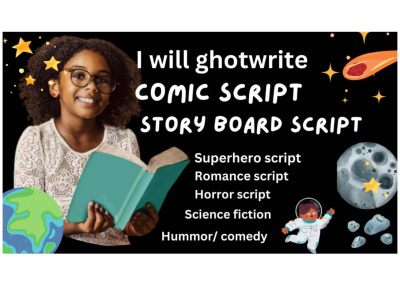 Comic script, comic story illustration, comic book, comic strip