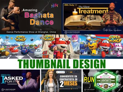 An Eye-catching YouTube thumbnail image with high CTR and More Impressions