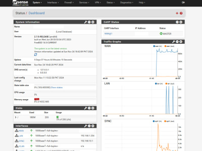Installation, configuration, and troubleshooting of  pfsense firewall.
