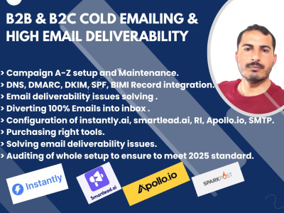 Supercharge your B2B | B2C Deliverability & campaigns A-Z setup in all tool