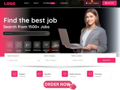 Job board website, recruitment website, HR healthcare staffing website