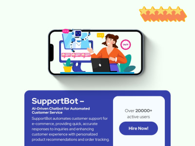 Fully customized AI-powered chatbot for E commerce Platform