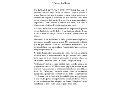 A translated short stories book from english to portuguese