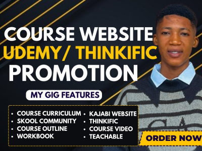 Thinkific, Teachable, Udemy Online Course Promotion, Course Sales ...