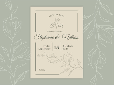 Modern Vector Card – Made with Heart | Postcard Design | Invitation
