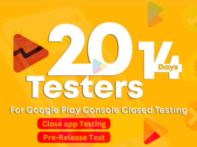 You 20 testers for your google play testing