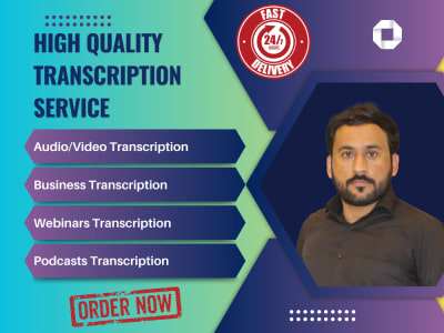Accurate video and audio transcription by an expert transcriber