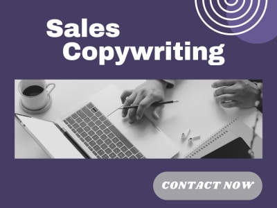 A persuasive sales copywriting on your sales page or landing page