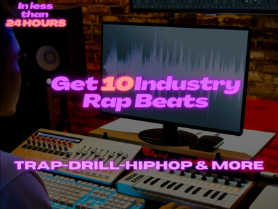 10 industry rap beats in 24 hours ( Trap, Drill & more)