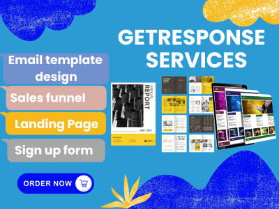 GetResponse Email Newsletter Template Design landing page & Development