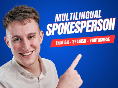 Professional spokesperson video or ugc content multilingual