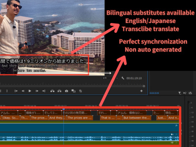 Japanese or English subtitles for your video